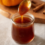 Pumpkin spice latte with homemade pumpkin syrup