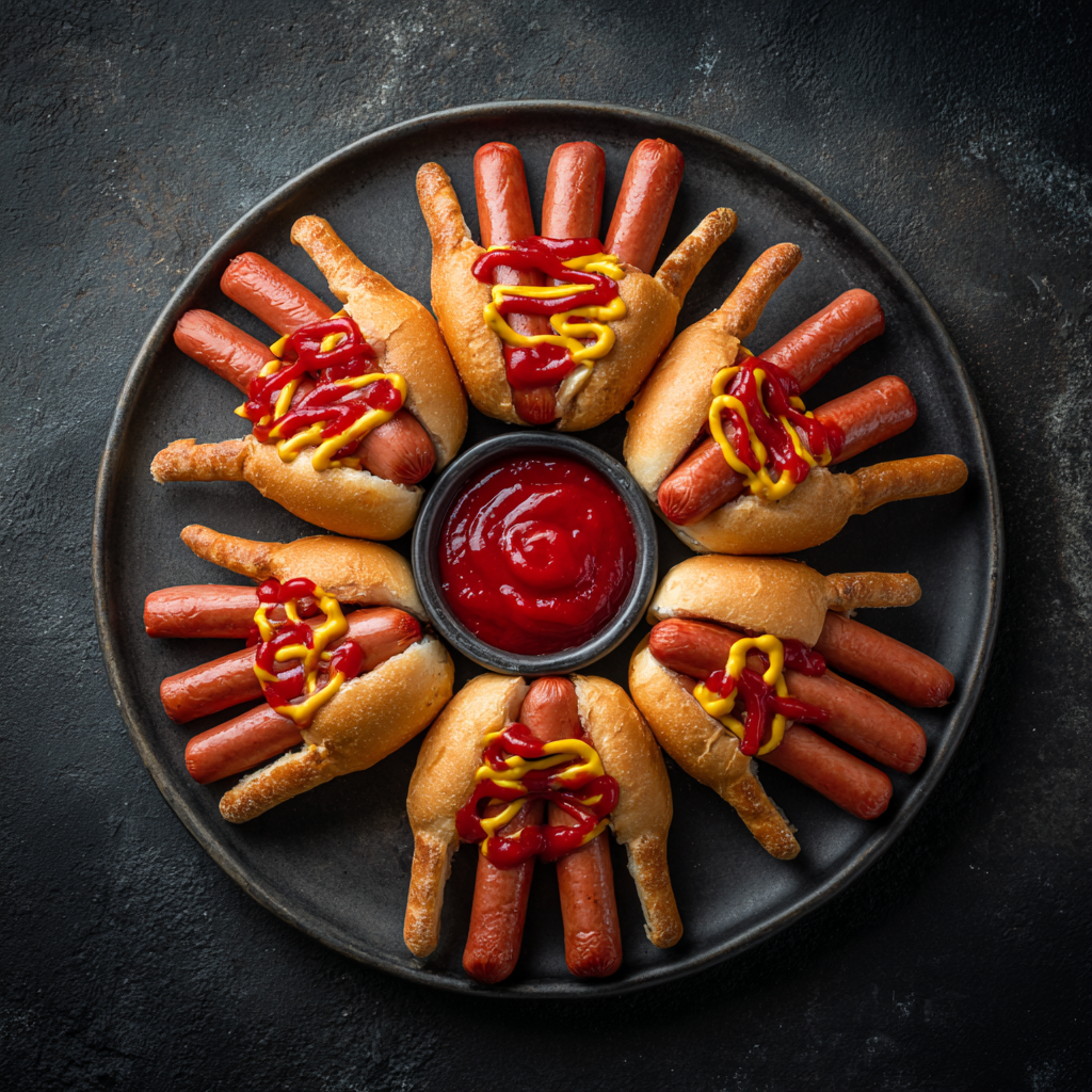 Halloween Hot Dog Fingers – Creepy Party Snack 1