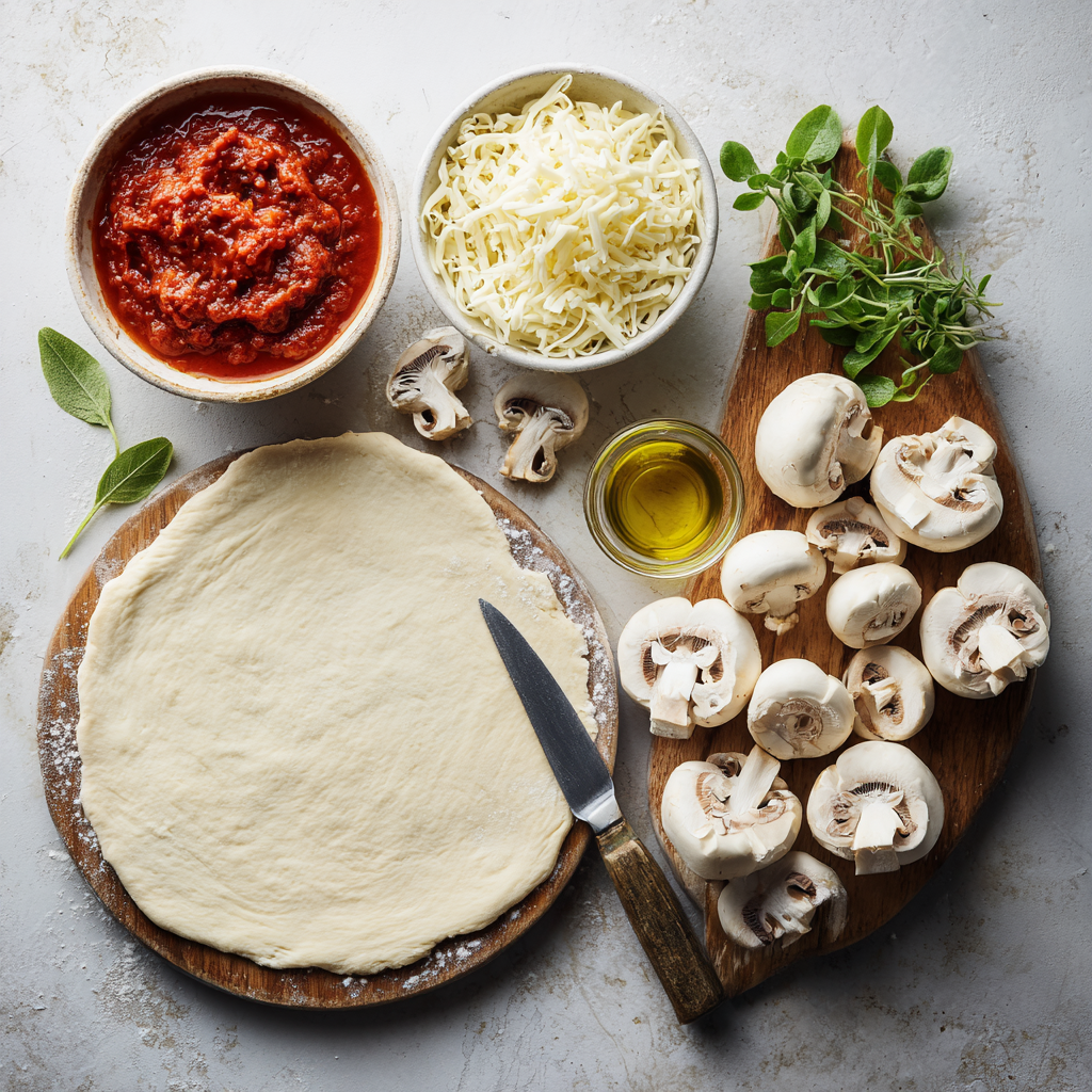 u6233477474 A top down flat lay photo of fresh pizza ingredie 2a93352f 74a6 42c5 bdcb f5dd2b5d4336 1