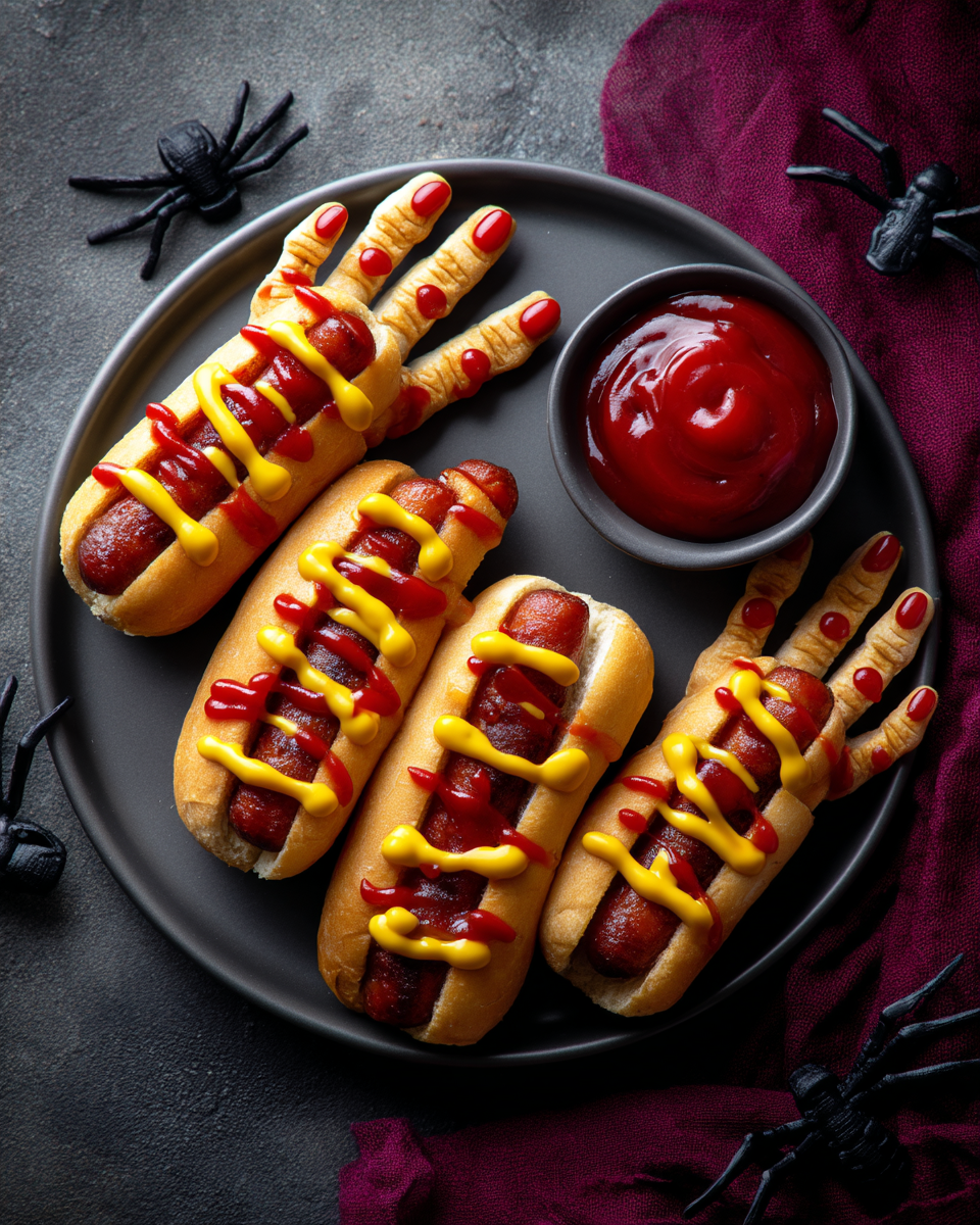 u6233477474 Hot dogs styled like fingers placed in buns on a 6b576e96 8612 45b5 a01d b016719e6e3d 0